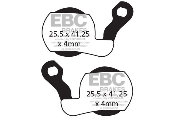 CFA449HH - Klocki hamulcowe rowerowe (spiekane) EBC Brakes
