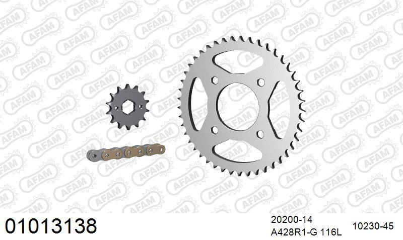 Zestaw napędowy AFAM do HONDA CG 125 ES 4,5,6,7,8
