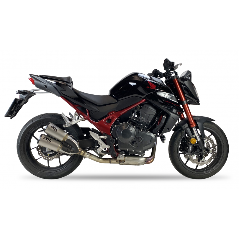 Tłumik IXIL HONDA CB 750 HORNET 2023 (RH12) typ 2RC (waga: 800 x2g, długość: 230 mm., materiał: Inox AISI304, kolor: Bright resi