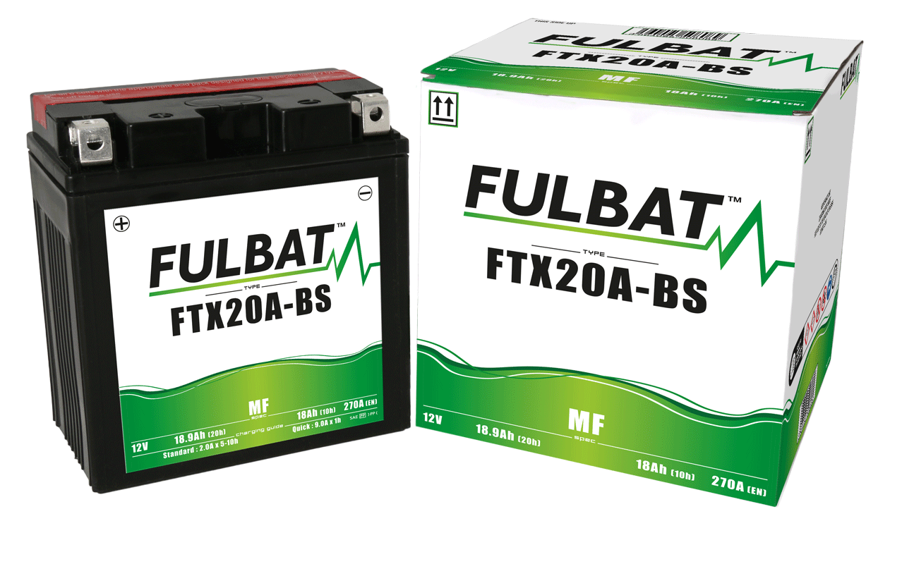 Akumulator FULBAT FUL MF - FTX20A-BS / YTX20A-BS (suchy, bezobsługowy, kwas w zestawie)