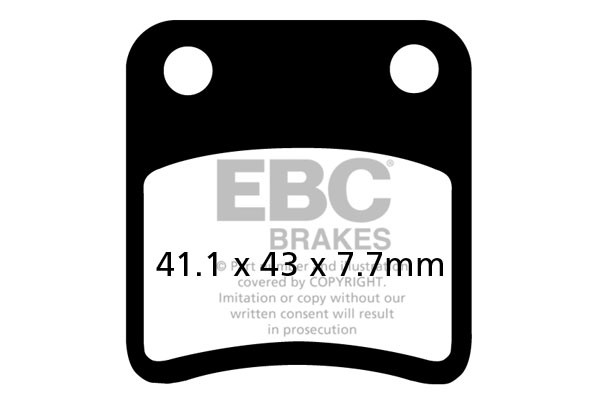 EBC Brakes Klocki hamulcowe EBC SFAC257 skuterowe karbonowe (kpl. na 1 tarcze)
