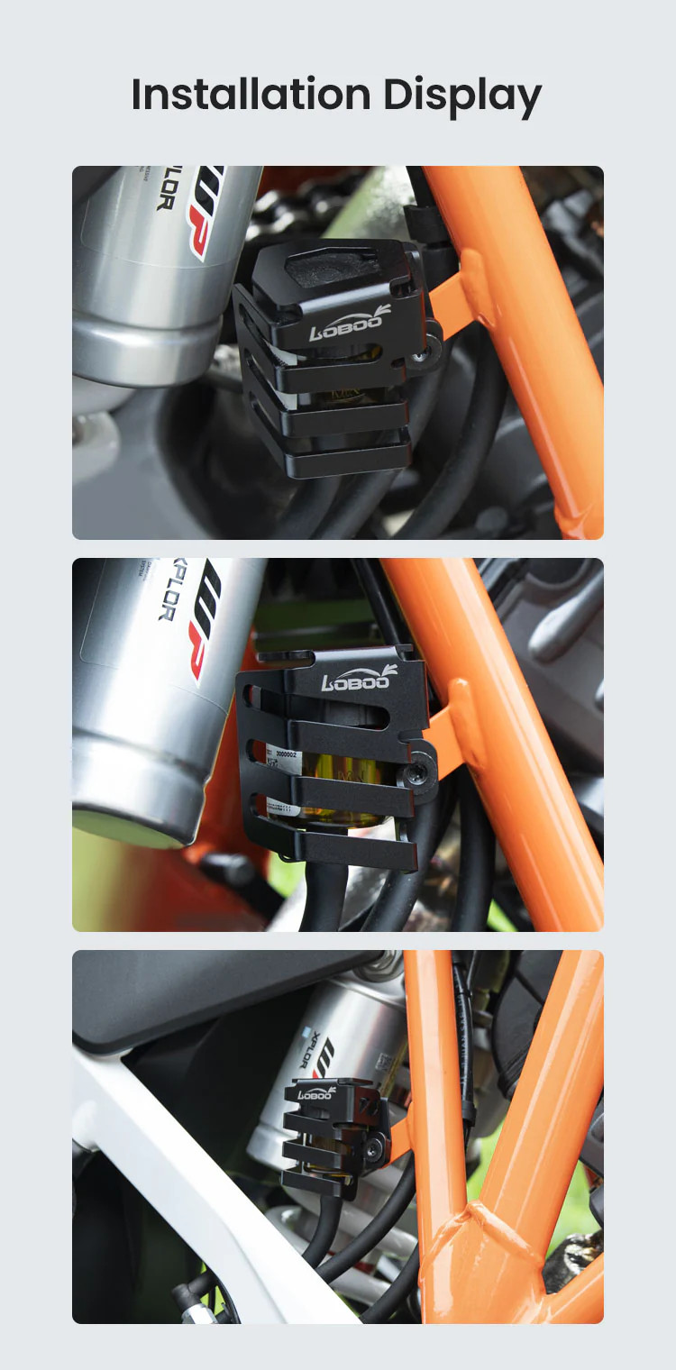 LOBOO Osłona zbiornika płynu hamulcowego tylnego KTM 1290, czarna
