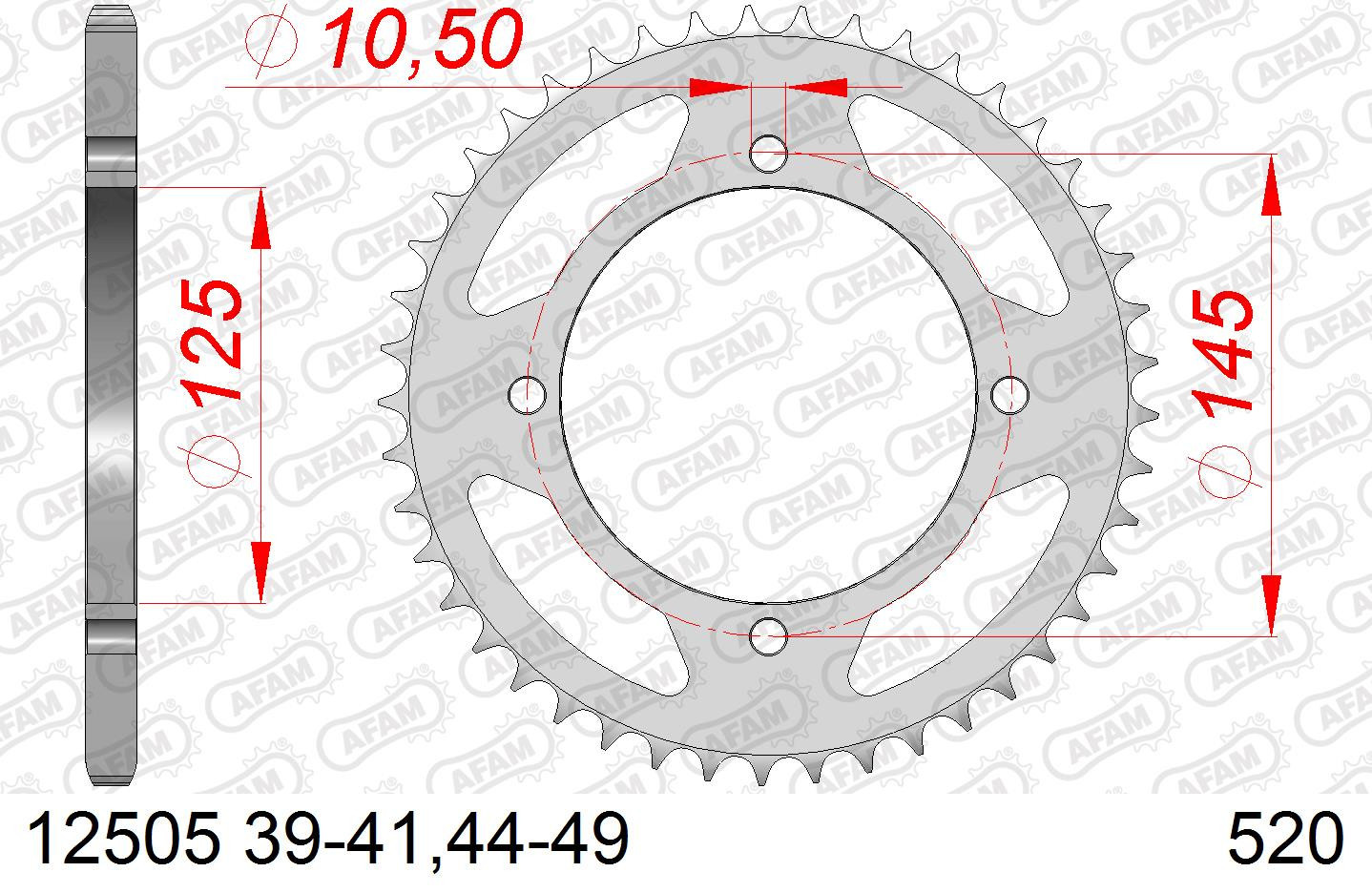 Zestaw napędowy UNIBEAR + AFAM do Yamaha XT 600 E 1990 - 2003 łańcuch i zębatki