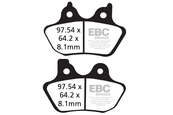EBC Brakes Klocki hamulcowe EBC FA400HH wzmacniane (kpl. na 1 tarcze)
