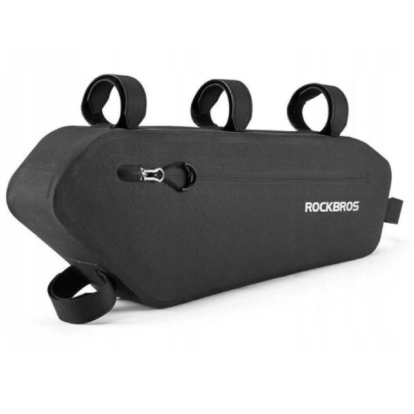 Torba, sakwa rowerowa pod ramę 4L ROCKBROS (AS-018) czarna, wodoodporna