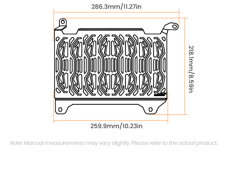 LOBOO Osłona chłodnicy aluminiowa do HONDA NX500 (2026-)
