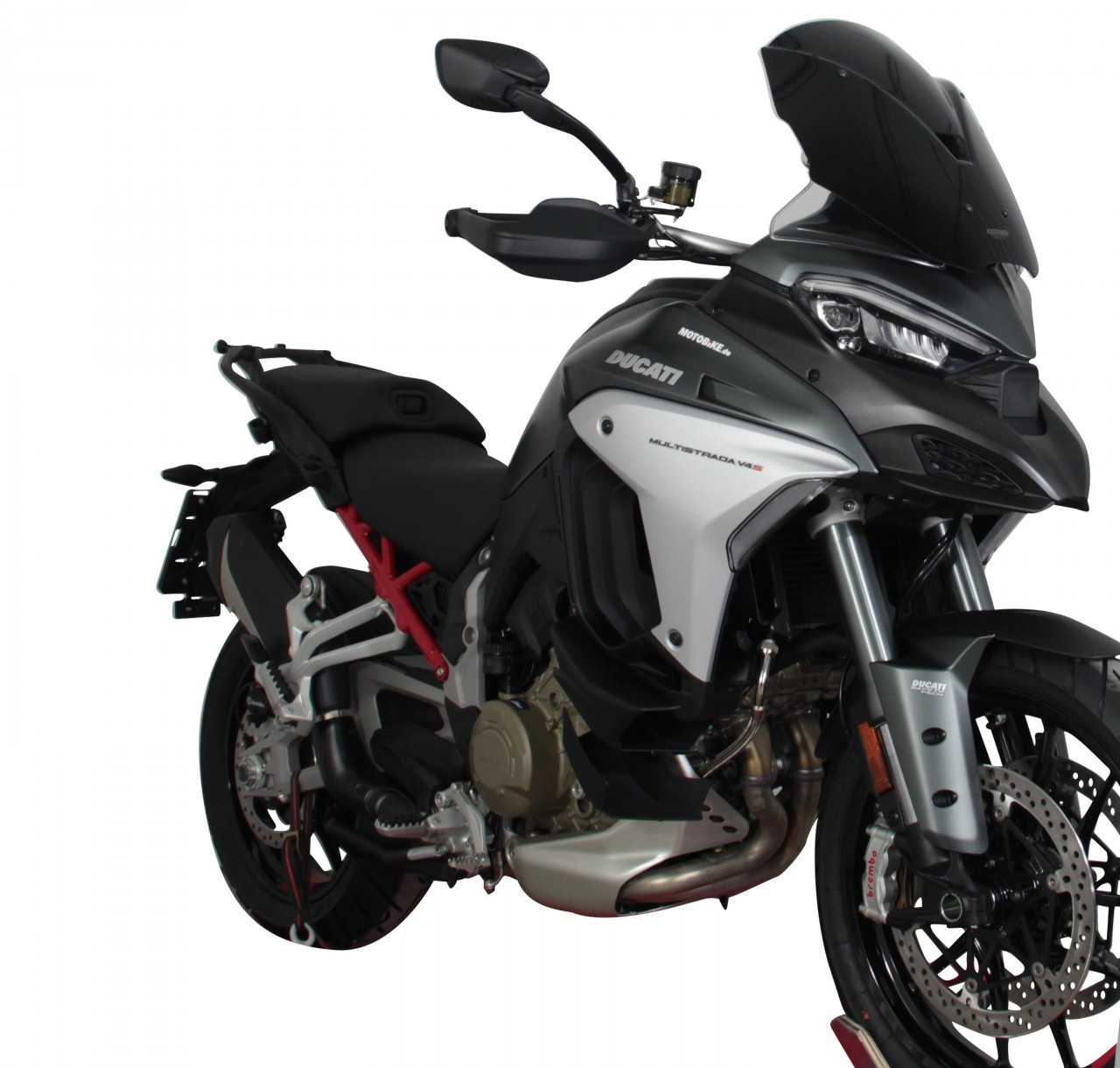 Szyba motocyklowa MRA DUCATI MULTISTRADA V4 / PIKES PEAK 2021-2024, forma TM, czarna
