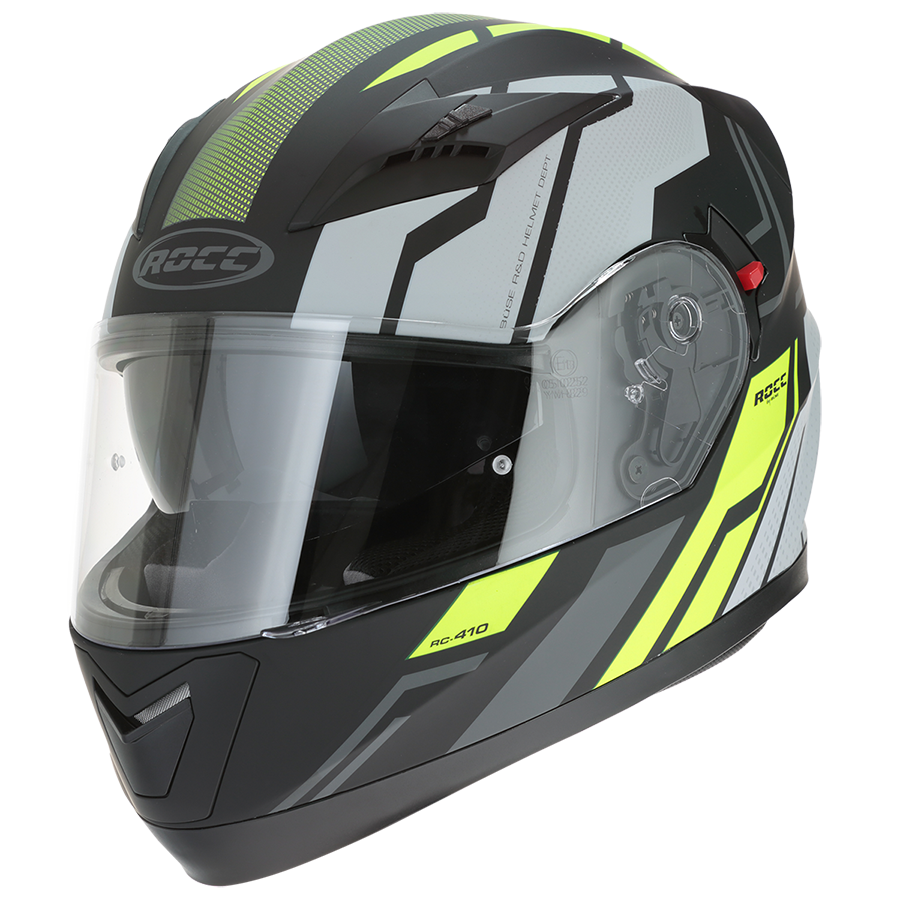 Kask motocyklowy ROCC 416 czarno-żółty