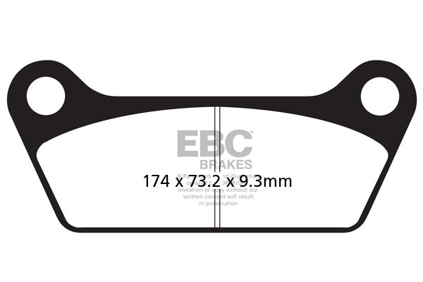 EBC Brakes Klocki hamulcowe EBC FA079V V-PAD (kpl. na 1 tarcze)