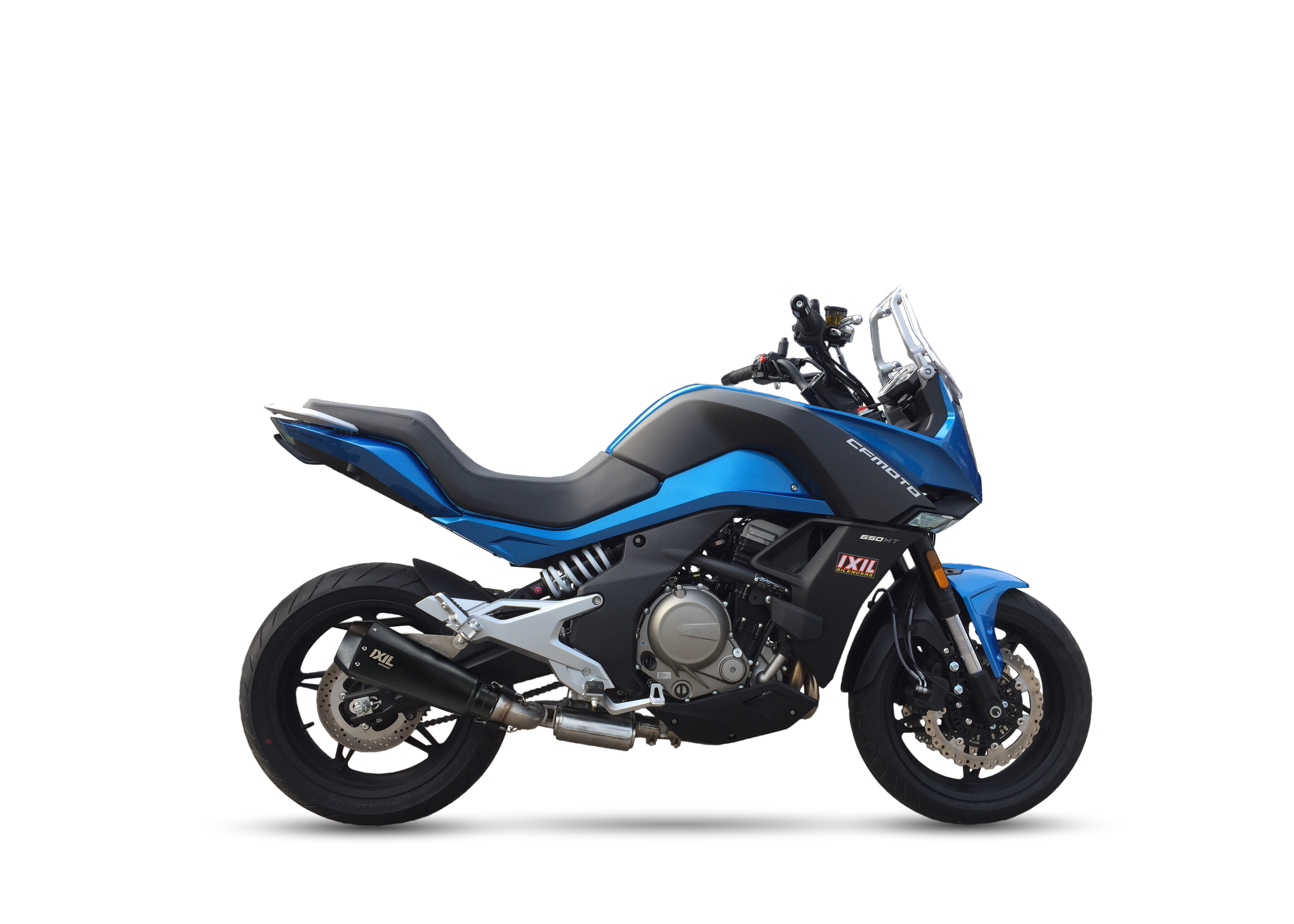 Tłumik IXIL CFMOTO 650 MT (CF650-3F CF650-3C) typ RB (waga: 900g, długość: 230 mm., materiał: Inox AISI304, kolor: Black painted
