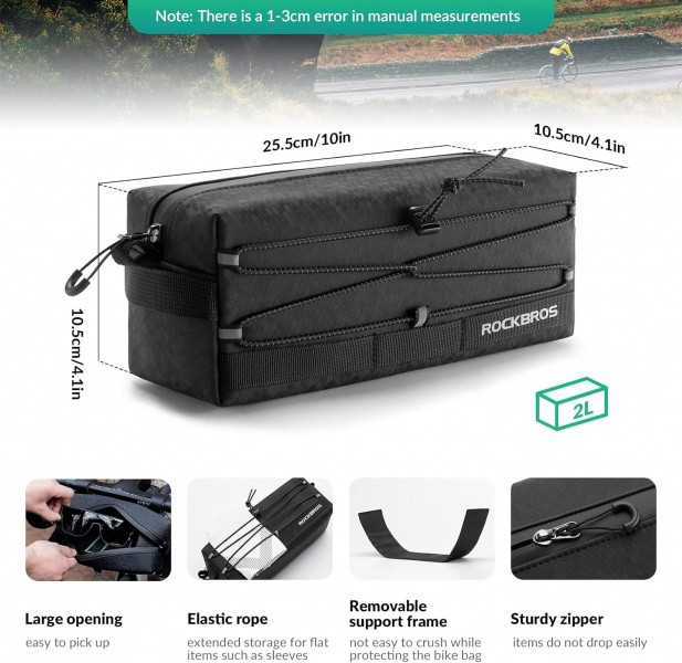 Torba rowerowa na kierownicę ROCKBROS B111 sakwa wodoodporna