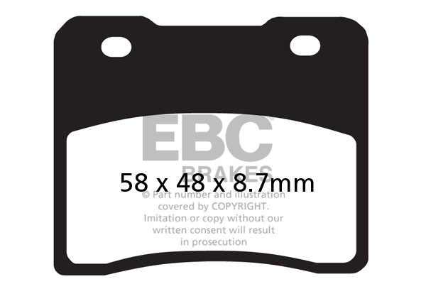 EBC Brakes Klocki hamulcowe EBC FA102 (kpl. na 1 tarcze)