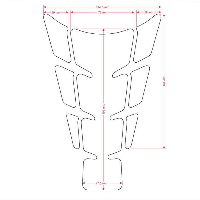 ONEDESIGN Tankpad SLIM 696 monster total carbon look