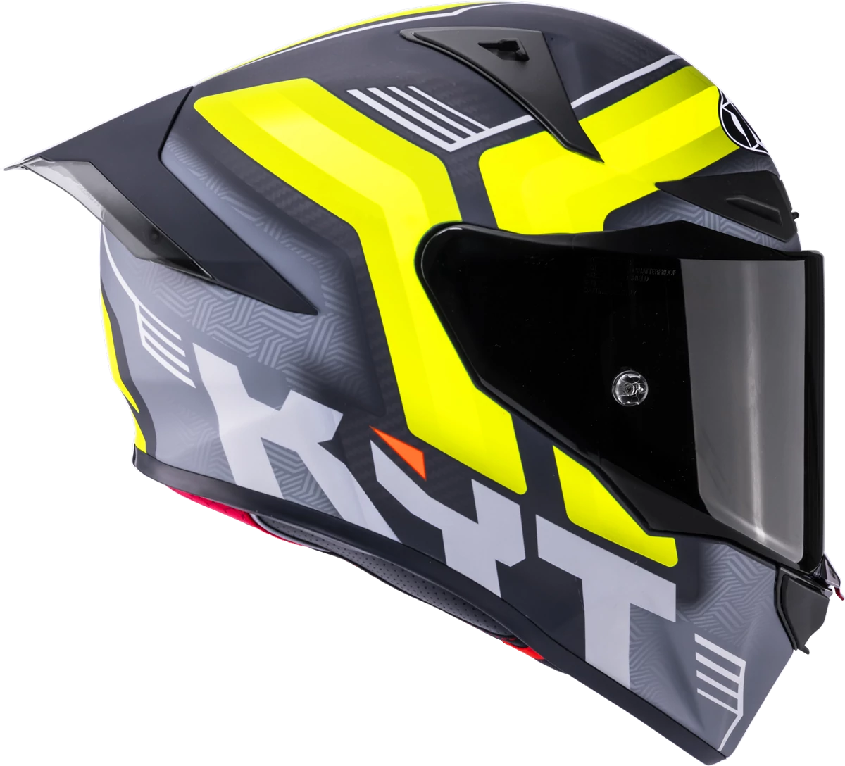Kask motocyklowy KYT R1R CARBON ACCELERATOR ŻÓŁTY E06
