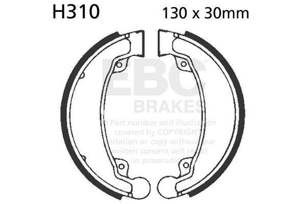 EBC Brakes Szczęki hamulcowe nacinane EBC H310G (1 kpl.)