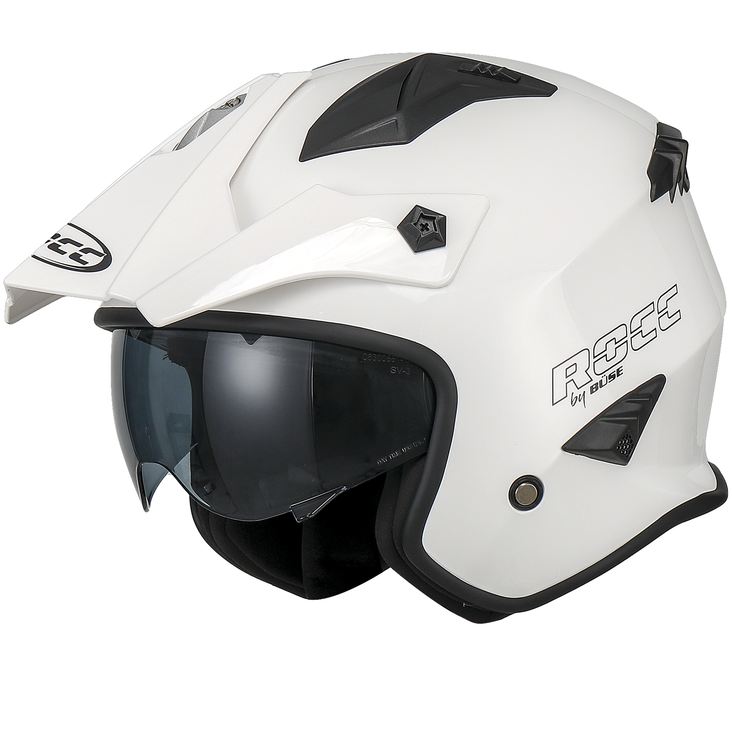 Kask motocyklowy ROCC 200 biały