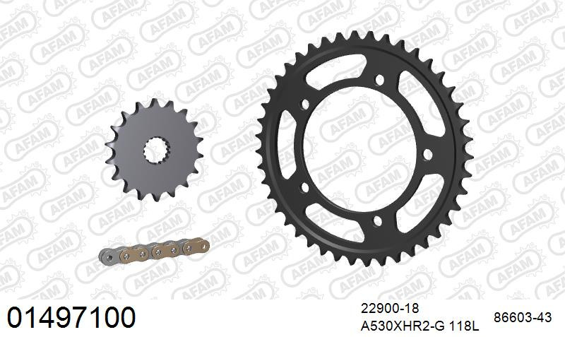 Zestaw napędowy AFAM do SUZUKI GSX 1300 BK B-King K8,K9,L0,L1,L2