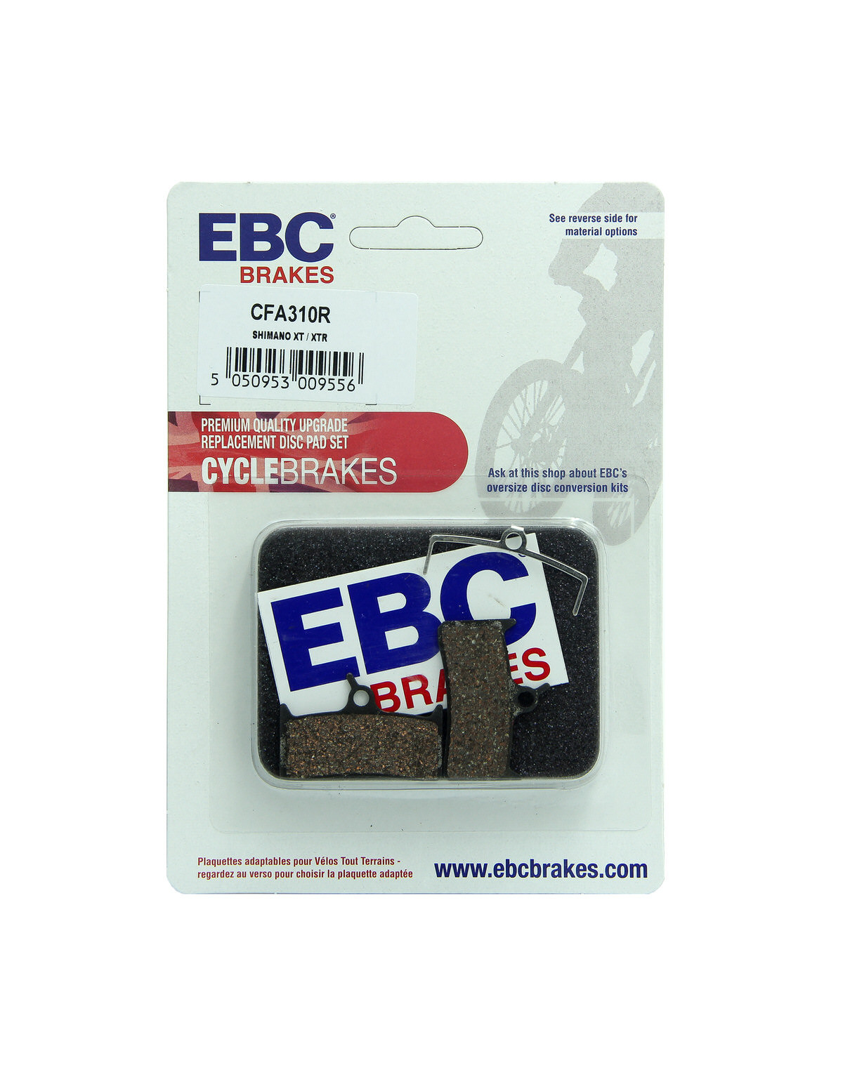 CFA310R - Klocki hamulcowe rowerowe (organiczne wyczynowe) EBC Brakes