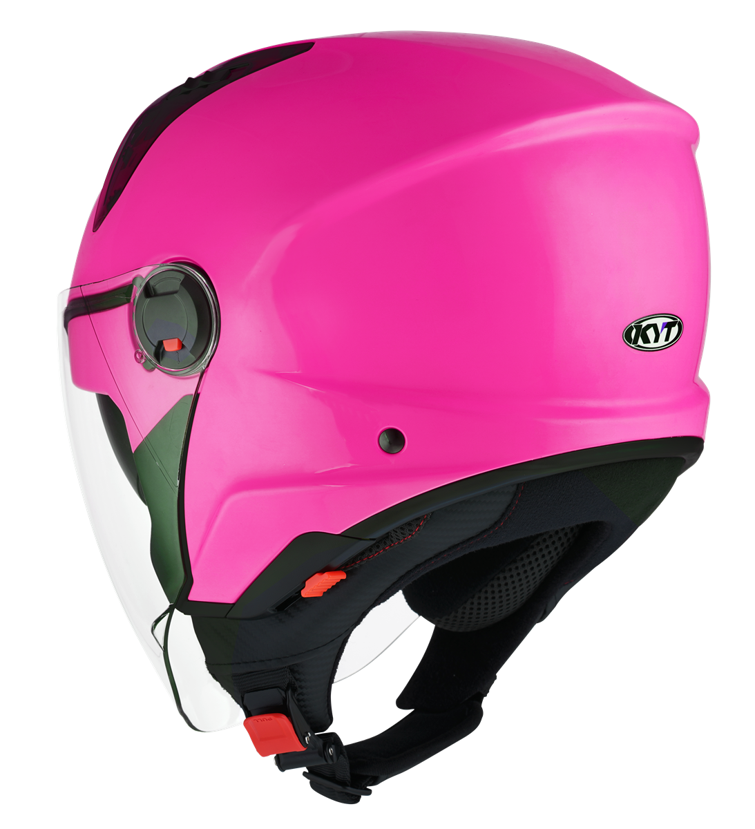 Kask Motocyklowy KYT D-CITY połysk fuxia fluo ECE/ONU 22-06