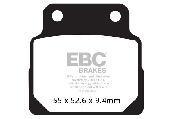 Klocki hamulcowe EBC FA122 (kpl. na 1 tarcze)