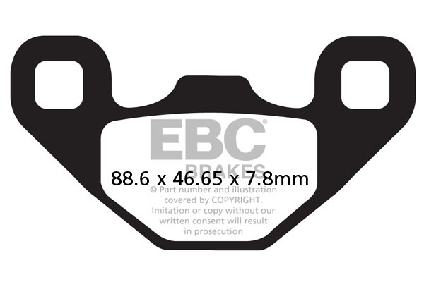 EBC Brakes Klocki hamulcowe EBC FA489R (kpl. na 1 tarcze)
