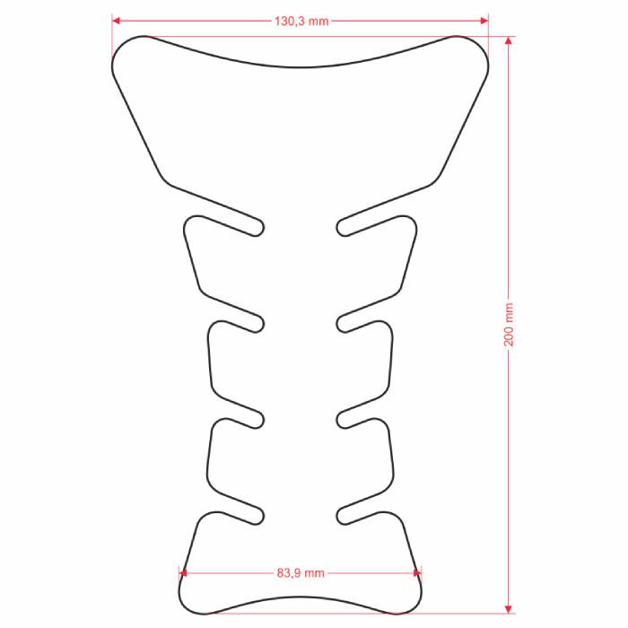 ONEDESIGN Tankpad TIGER carbon at stock single packaged