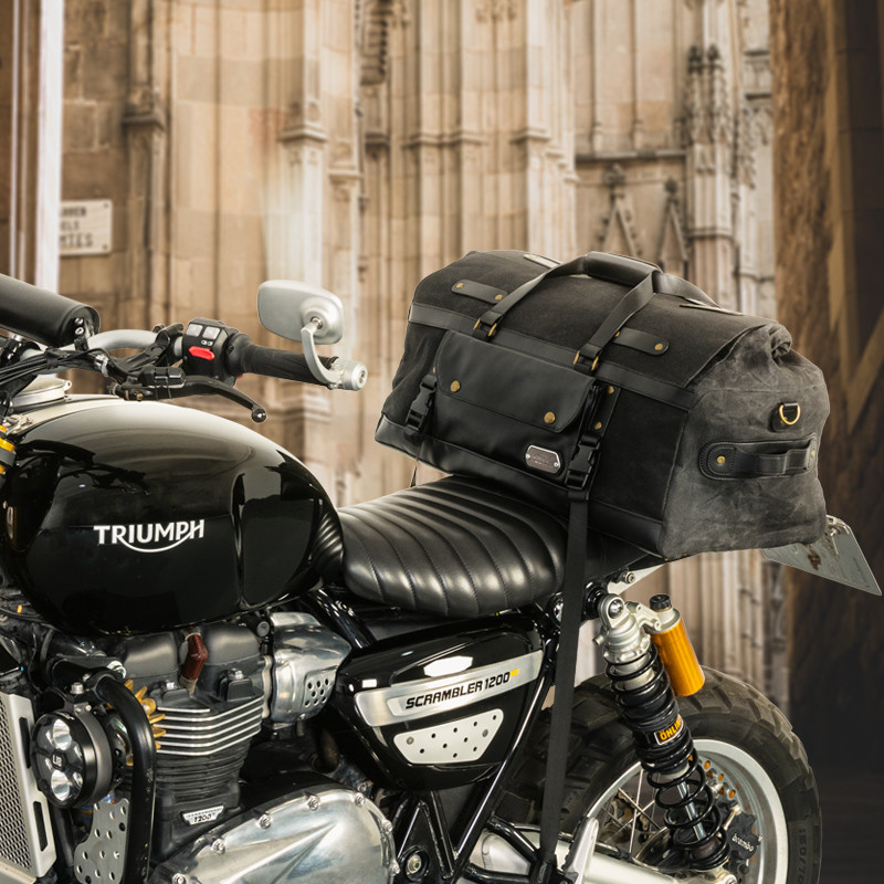 LOBOO Torba motocyklowa TPU VINTAGE 40L czarna