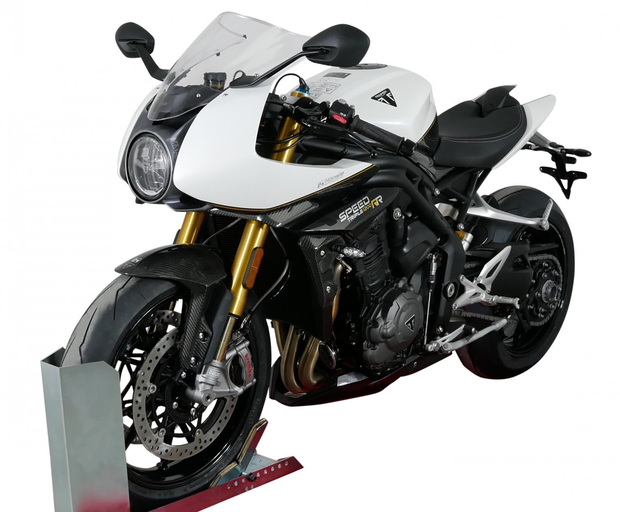 Szyba motocyklowa MRA TRIUMPH SPEED TRIPLE 1200 RR 2022-, forma R, bezbarwna