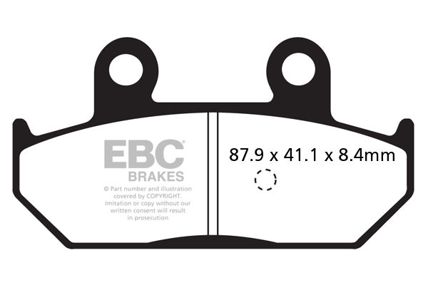 EBC Brakes Klocki hamulcowe EBC SFA412HH skuterowe (kpl. na 1 tarcze)