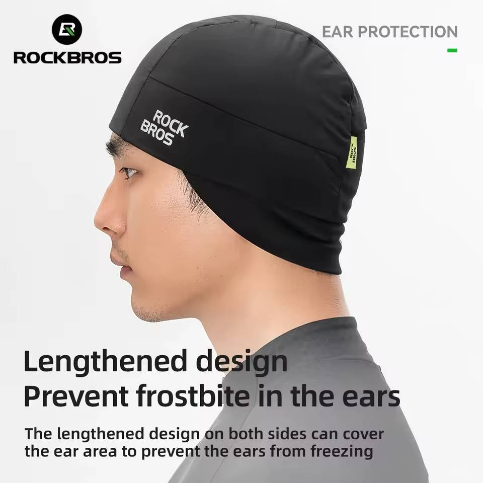 Czapka rowerowa do biegania sportowa pod kask ROCKBROS 18250006001 Termoaktywna