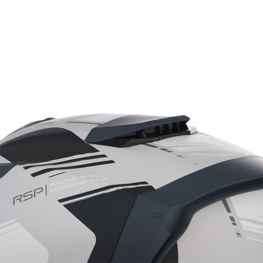 Kask motocyklowy ROCC 342 czarno-szary