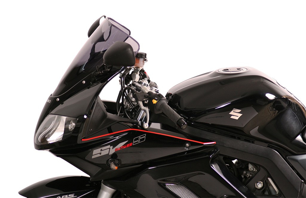 Szyba motocyklowa MRA SUZUKI SV 650 S WVBY 2003-, forma R, bezbarwna