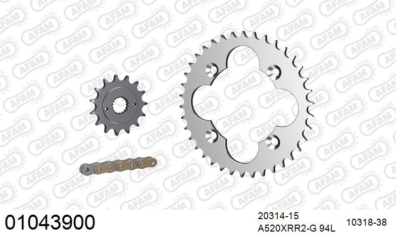 Zestaw napędowy AFAM do HONDA TRX 400 EX X,Y,1,2,3,4