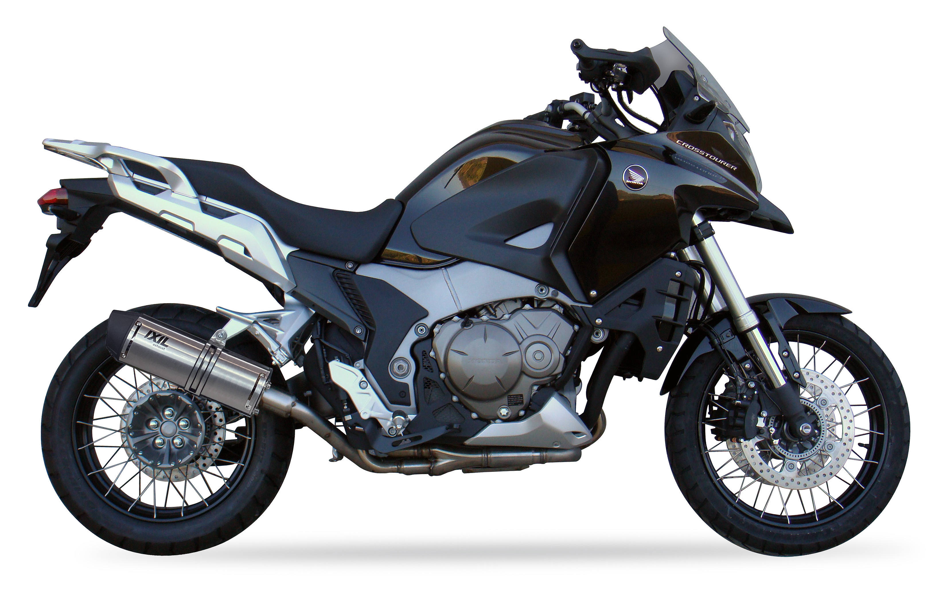 Tłumik IXIL HONDA VFR 1200 X CROSSTOURER 12-20 (SC70 SC76) typ SOVE (waga: 3000g, długość: 423 mm., materiał: Inox AISI304, kolo