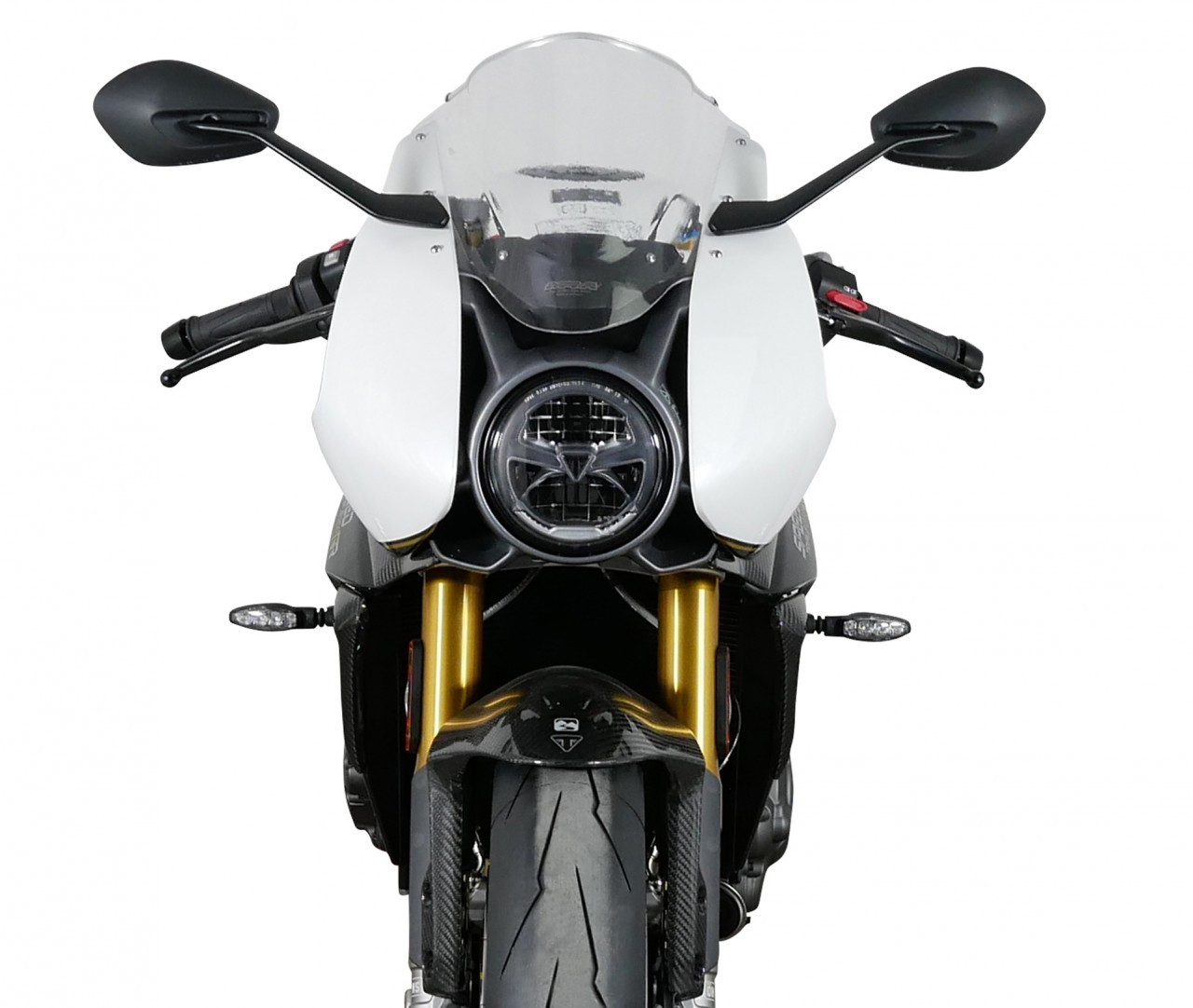 Szyba motocyklowa MRA TRIUMPH SPEED TRIPLE 1200 RR 2022-, forma R, bezbarwna