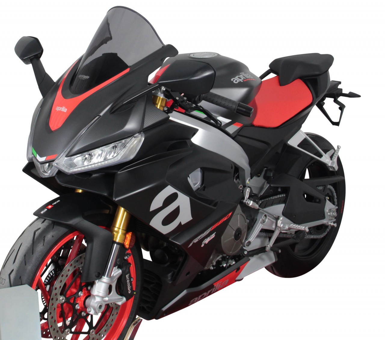 Szyba motocyklowa MRA APRILIA RS 660 2021-, forma R, przyciemniana