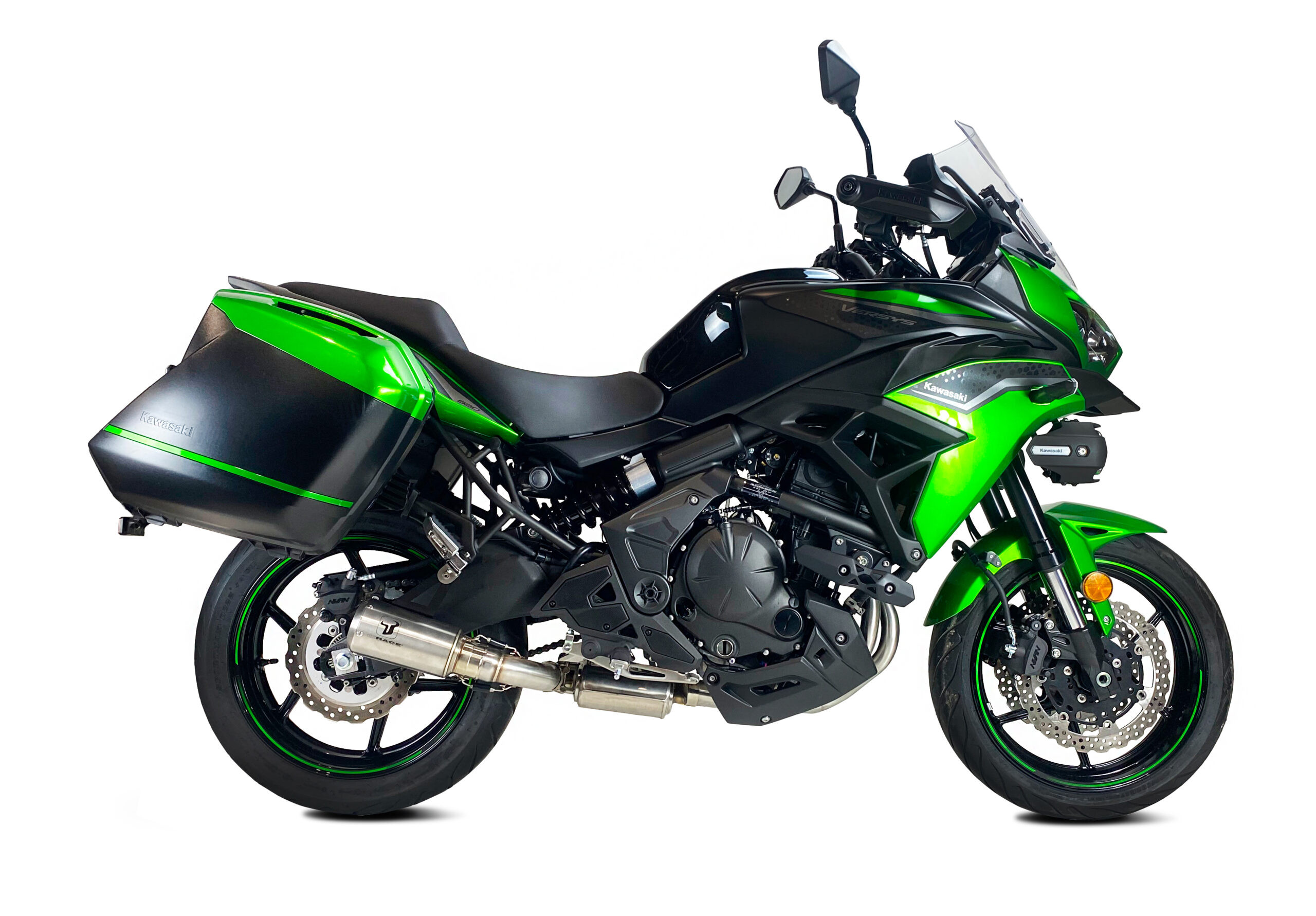 Tłumik IXRACE KAWASAKI VERSYS 650 ´23 (LE650J LE650JA2) FULL SYSTEM typ MK2 MK2 SERIES INOX (Homologacja)