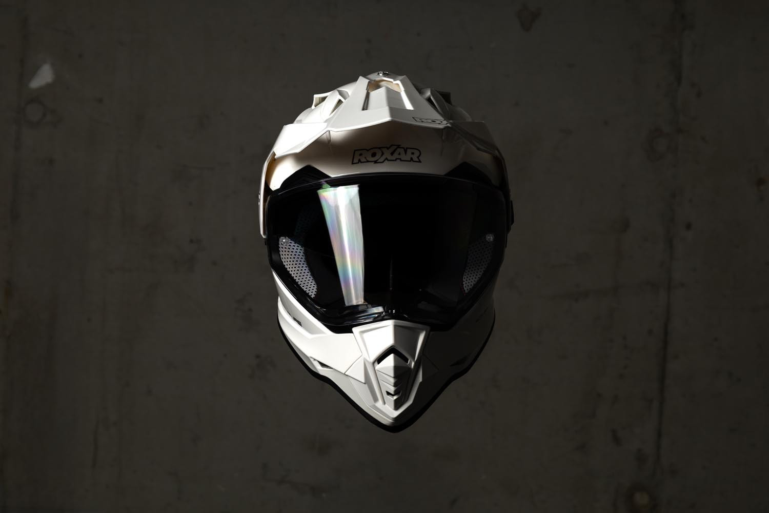 ROXAR HELMETS Kask motocyklowy turystyczny ROXAR ADV Z-Line biały połysk