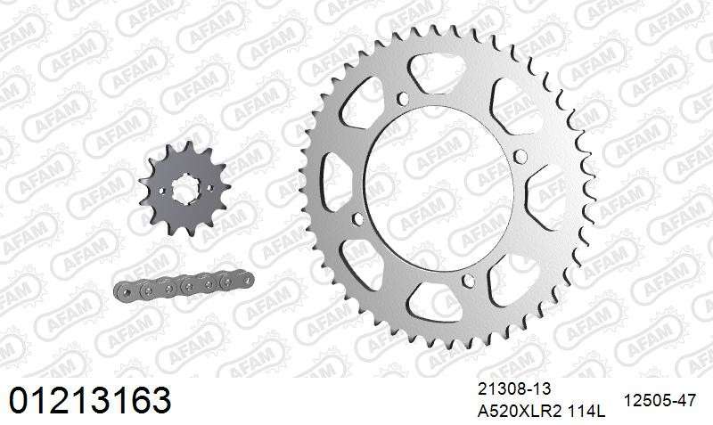 Zestaw napędowy AFAM do YAMAHA XV 125 Virago