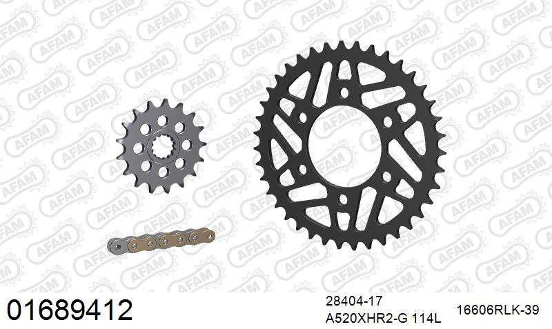 Zestaw napędowy AFAM do KAWASAKI Ninja ZX 10 R L, Ninja ZX 10 R ABS G,H,J,K, Ninja ZX 10 RR ABS H,J,K