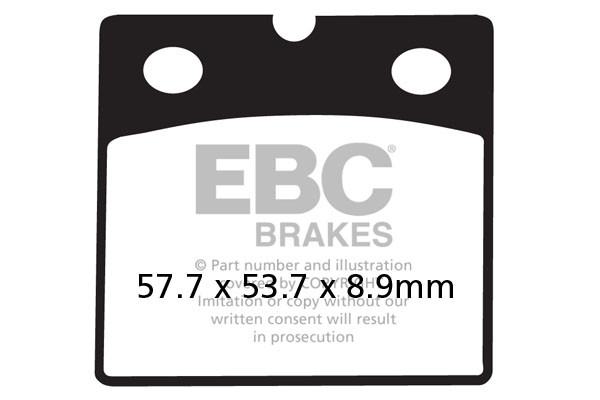 Klocki hamulcowe EBC FA171V V-PAD (kpl. na 1 tarcze)