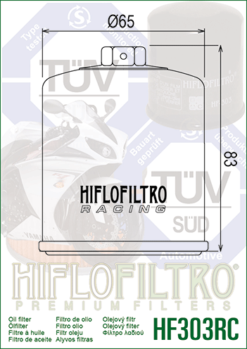 FILTR OLEJU HIFLO HF303RC NAKRETKA 17MM