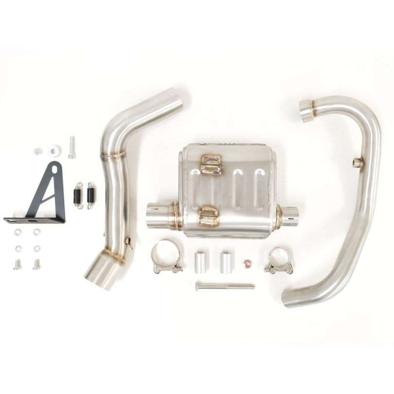 Tłumik IXIL ZONTES X350 2023 typ RC (waga: 800g, długość: 230 mm., materiał: Inox AISI304, kolor: Bright resin) FULL SYSTEM - RA
