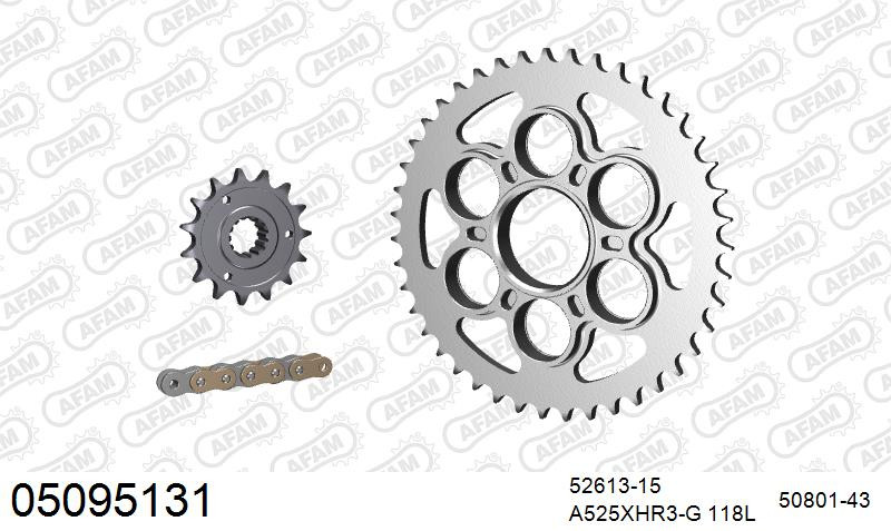 Zestaw napędowy AFAM do DUCATI 1200 Diavel, Diavel AMG, Diavel Carbon, Diavel Chromo, Diavel Dark, Diavel Diesel, Diavel Strada