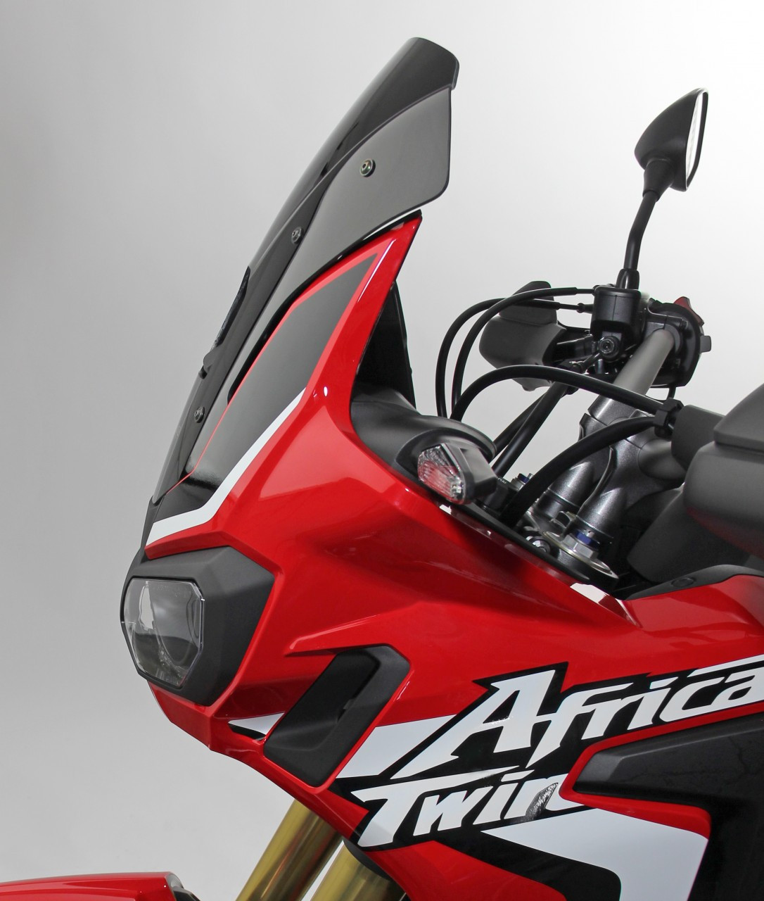 Szyba motocyklowa MRA HONDA CRF 1000 L AFRICA TWIN SD 04 2016-2019, forma SPM, czarna