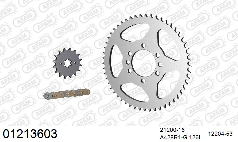 Zestaw napędowy AFAM do YAMAHA DT 125 LC