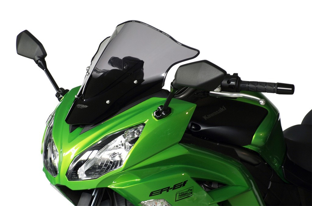 Szyba motocyklowa MRA KAWASAKI ER 6 F EX650E 2012-, forma R, czarna
