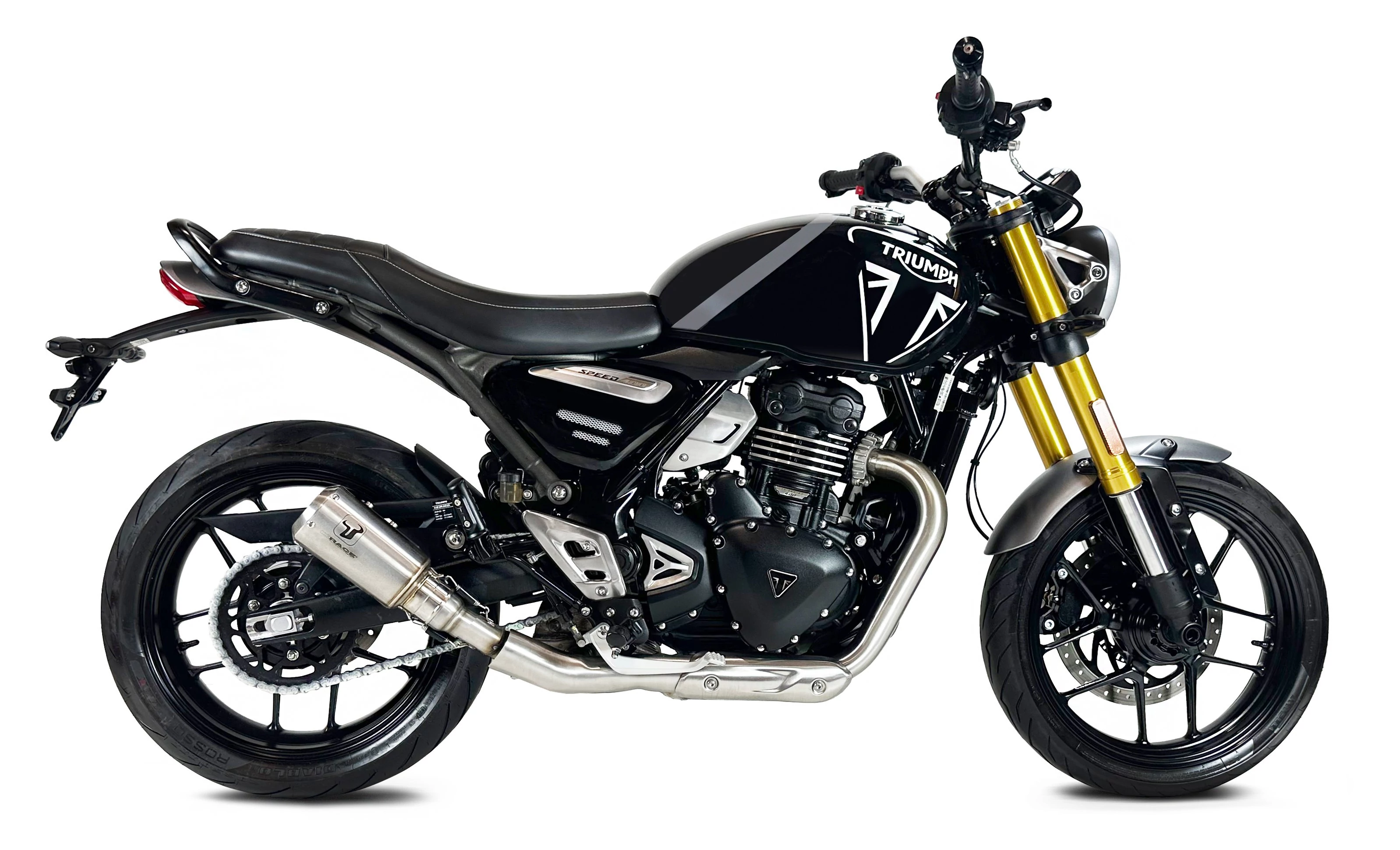 IXRACE Tłumik TRIUMPH SPEED 400 / SCR 400 X / SCR 400 XC (T010 / T0B0) typ MK2 MK2 SERIES INOX (Homologacja)
