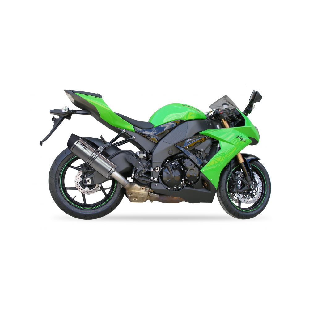 Tłumik IXIL KAWASAKI ZX-10 R 08-10 (ZXT00E), typ SOVE (waga 3000 Gr., długość 423 mm., materiał Inox AISI304, kolor Matt polishe