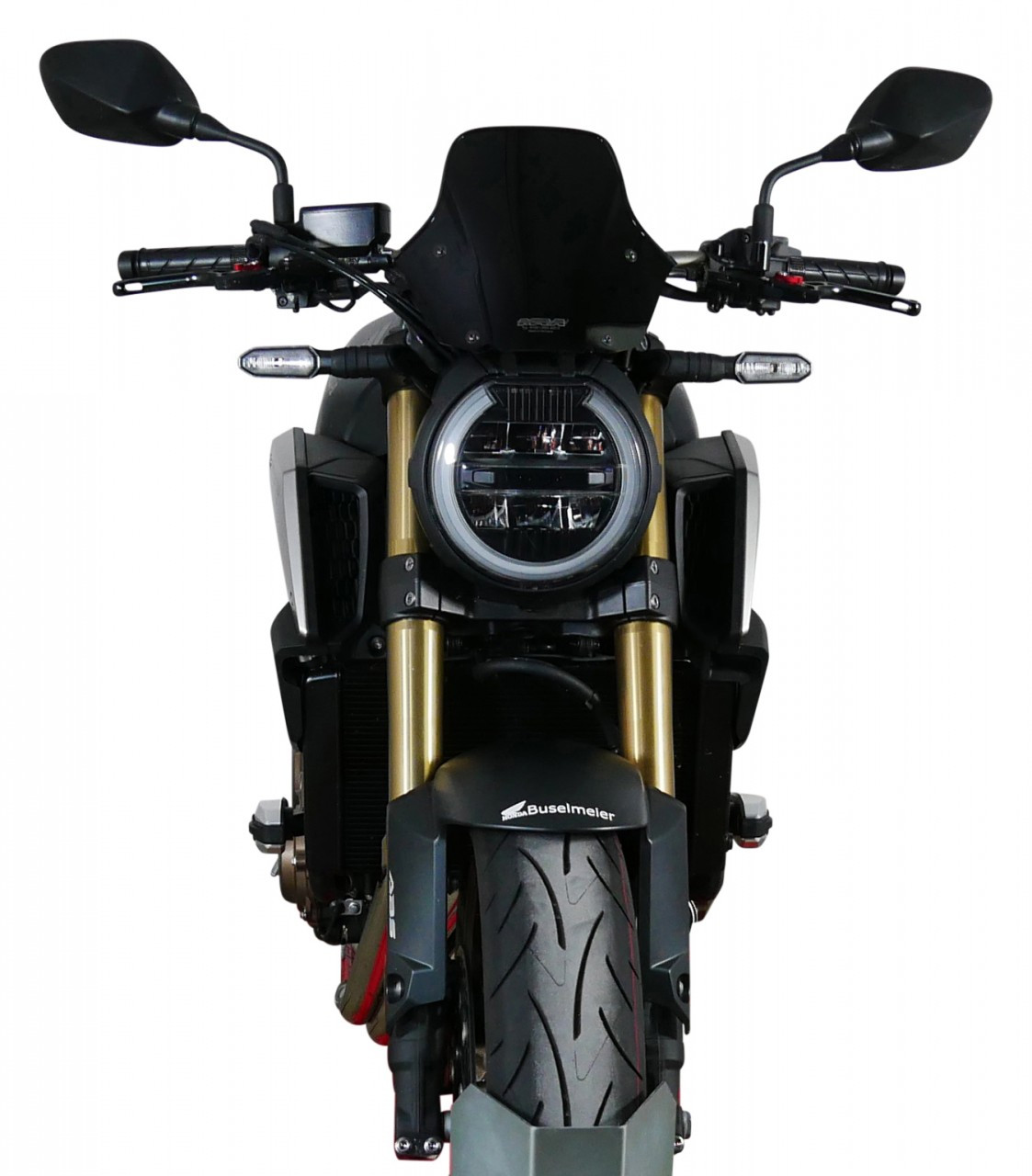Szyba motocyklowa MRA HONDA CB 650 R 2019-2023, forma NSPM, czarna